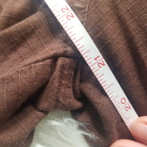 Women's Capri Brown Cropped Summer Pants Wide Leg Zipper Front Pockets Classic - Picture 9 of 11